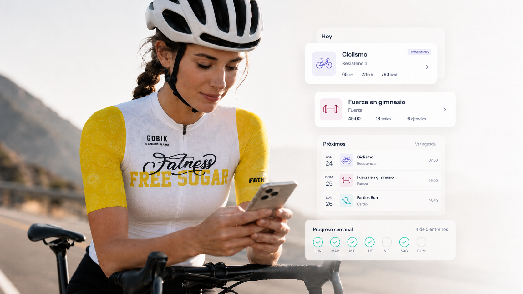 Conexión de Garmin y dispositivos deportivos con la app Fatness Online